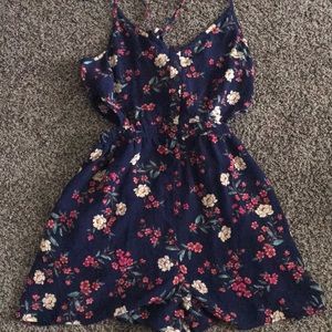 Navy Floral Romper from American Eagle